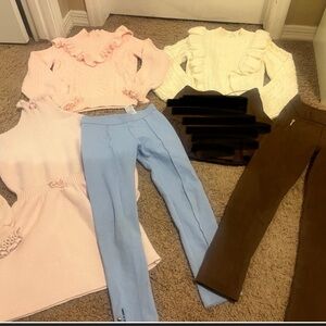 Janie and Jack sweaters and leggings